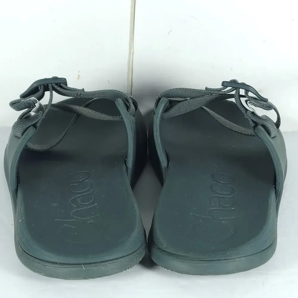 Chaco Men's Chillos US10 Green Strappy Flat Outdoors Slide Sandals